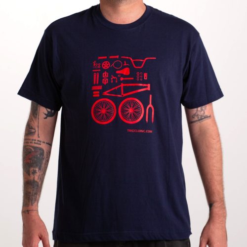 CAMISETA AZUL BMX