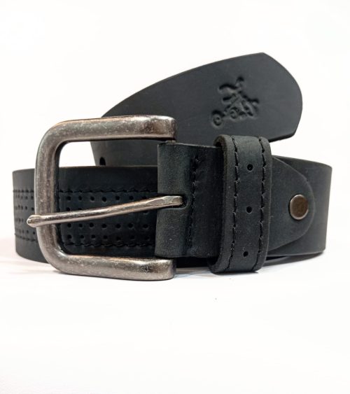 CORREA CUERO DOTS NEGRA